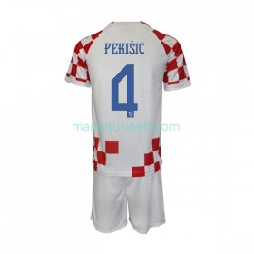 Maillot de Foot Croatie Perišić 4 Domicile Coupe du monde 2022 - Enfant
